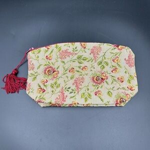 NWT french Art De Lys Broche Fleurettes Aubusson jacquard tapestry case